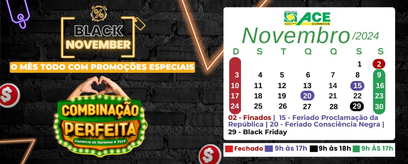 CALENDARIO NOVEMBRO 2024